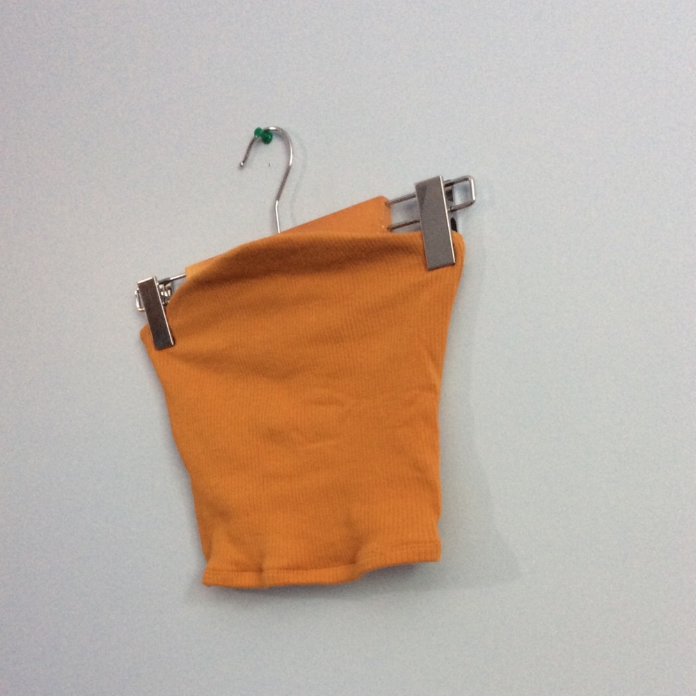 Mustard Ribbed Tube Top - Picture 5 of 6
